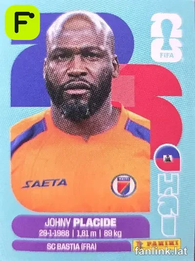 Johny Placide #HAI2 — Lámina Panini FIFA World Cup 2026