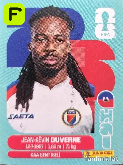Jean-Kevin Duverne #HAI5 — Lámina Panini FIFA World Cup 2026