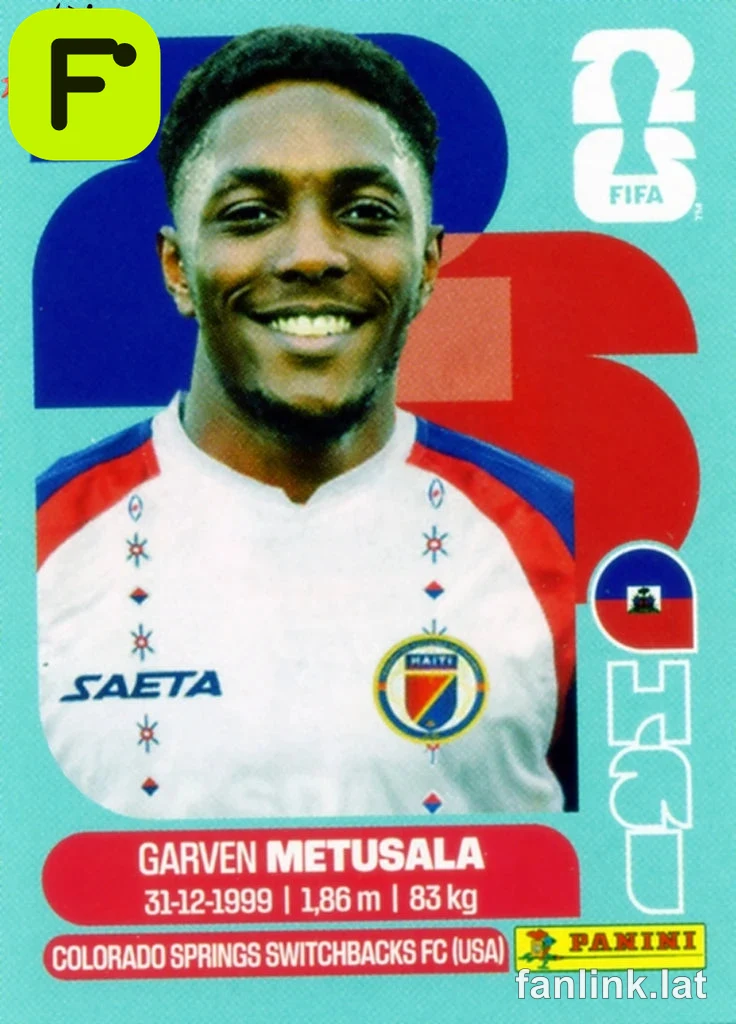 Garven Metusala #HAI8 — Lámina Panini FIFA World Cup 2026