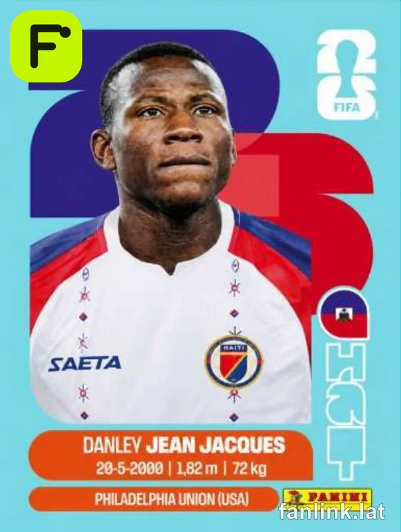 Danley Jean Jacques #HAI11 — Lámina Panini FIFA World Cup 2026