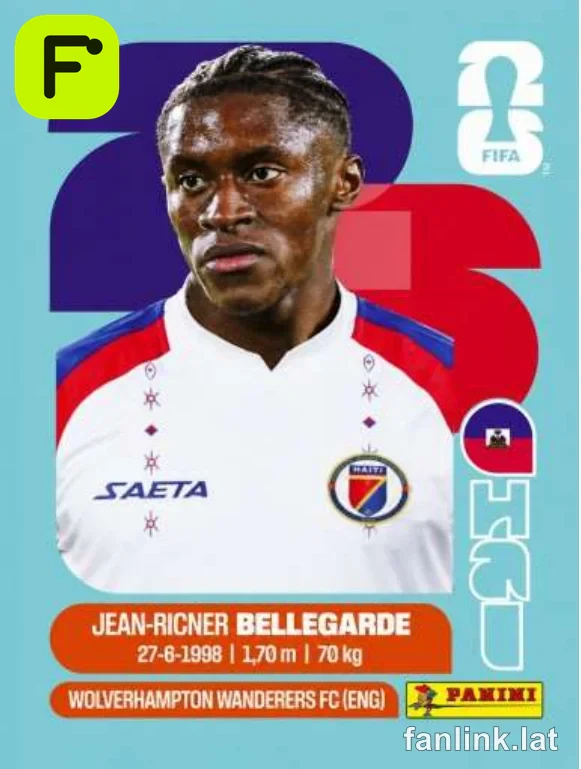 Jean-Ricner Bellegarde #HAI12 — Lámina Panini FIFA World Cup 2026