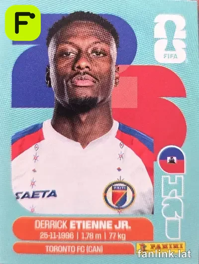 Derrick Etienne Jr #HAI15 — Lámina Panini FIFA World Cup 2026