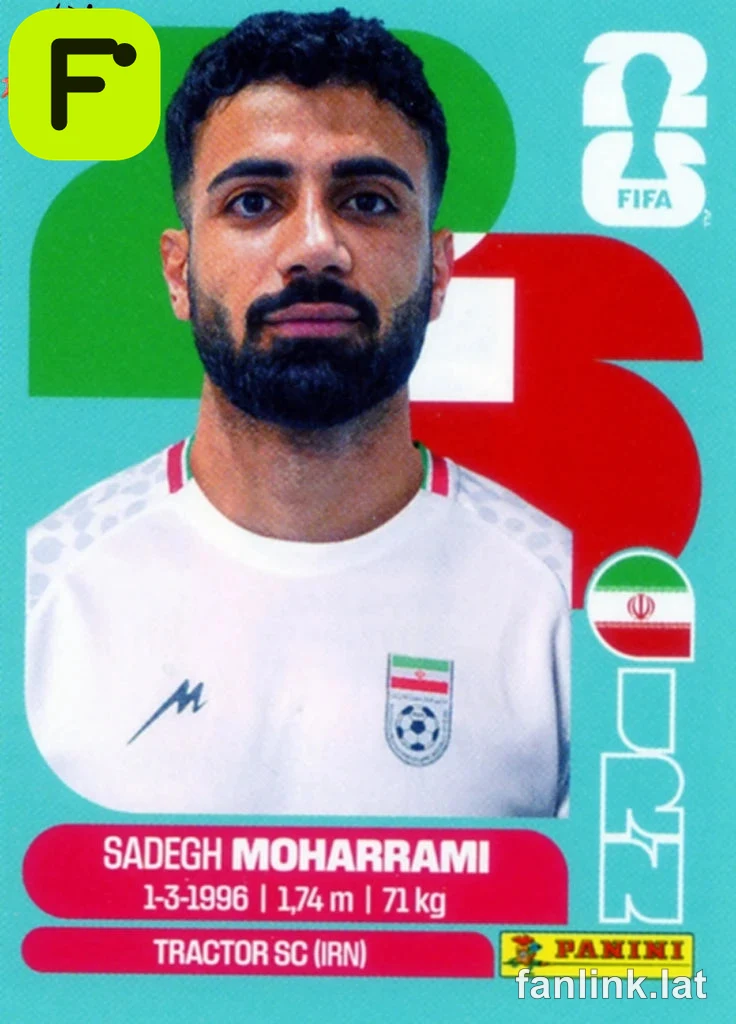 Sadegh Moharrami #IRN9 — Lámina Panini FIFA World Cup 2026