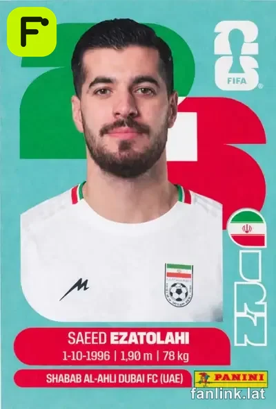 Saeed Ezatolahi #IRN11 — Lámina Panini FIFA World Cup 2026