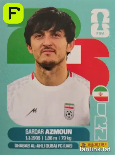 Sardar Azmoun #IRN17 — Lámina Panini FIFA World Cup 2026