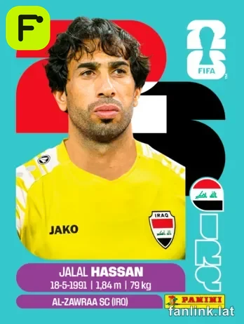 Jalal Hassan #IRQ2 — Lámina Panini FIFA World Cup 2026