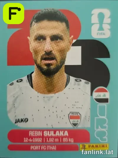 Rebin Sulaka #IRQ3 — Lámina Panini FIFA World Cup 2026