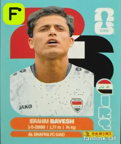 Ibrahim Bavesh #IRQ11 — Lámina Panini FIFA World Cup 2026