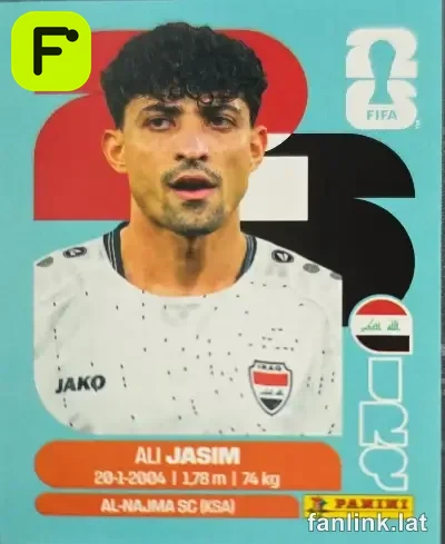 Ali Jasim #IRQ12 — Lámina Panini FIFA World Cup 2026