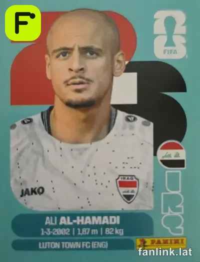 Ali Al-Hamadi #IRQ18 — Lámina Panini FIFA World Cup 2026
