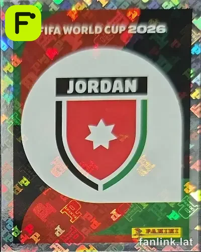 Emblem #JOR1 — Lámina Panini FIFA World Cup 2026