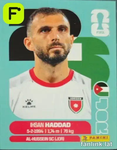 Ihsan Haddad #JOR3 — Lámina Panini FIFA World Cup 2026