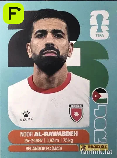 Noor Al-Rawabdeh #JOR11 — Lámina Panini FIFA World Cup 2026