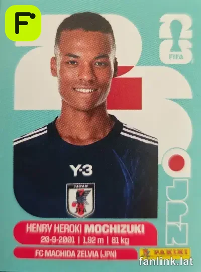 Henry Heroki Mochizuki #JPN3 — Lámina Panini FIFA World Cup 2026