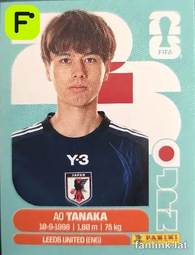 Ao Tanaka #JPN10 — Lámina Panini FIFA World Cup 2026