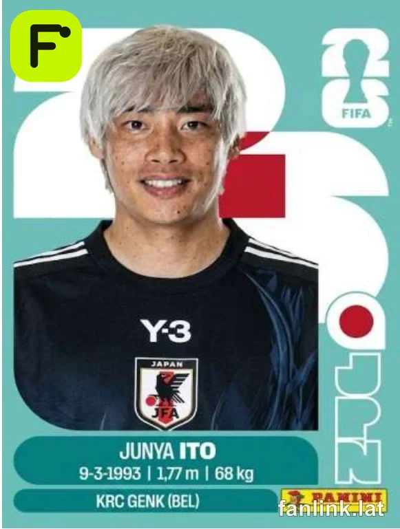 Junya Ito #JPN18 — Lámina Panini FIFA World Cup 2026