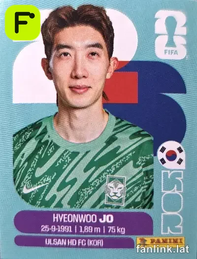 Hyeon-woo Jo #KOR2 — Lámina Panini FIFA World Cup 2026