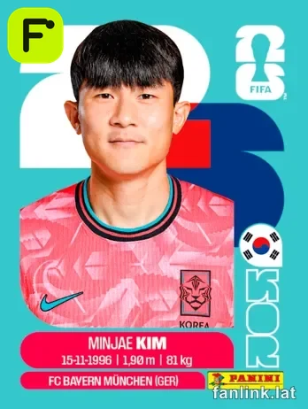 Min-jae Kim #KOR4 — Lámina Panini FIFA World Cup 2026