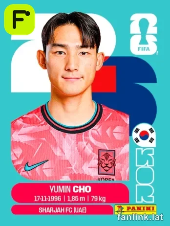 Yu-min Cho #KOR5 — Lámina Panini FIFA World Cup 2026