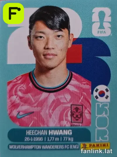 Hee-chan Hwang #KOR19 — Lámina Panini FIFA World Cup 2026