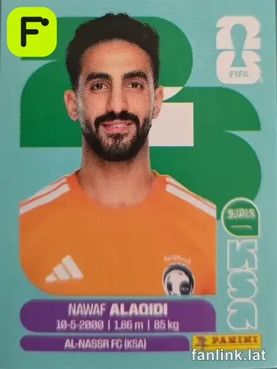 Nawaf Alaqidi #KSA2 — Lámina Panini FIFA World Cup 2026