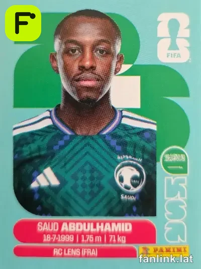Saud Abdulhamid #KSA4 — Lámina Panini FIFA World Cup 2026