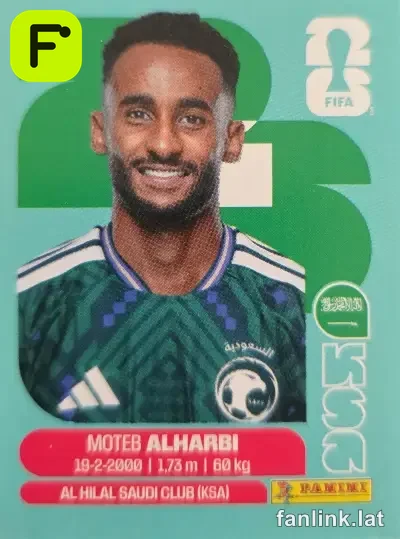 Moteb Al-Harbi #KSA7 — Lámina Panini FIFA World Cup 2026