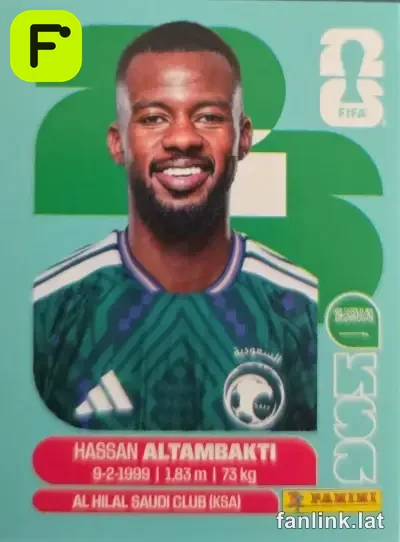 Hassan Altambakti #KSA8 — Lámina Panini FIFA World Cup 2026