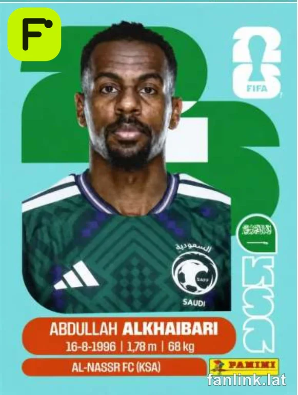 Abdullah Alkhaibari #KSA11 — Lámina Panini FIFA World Cup 2026