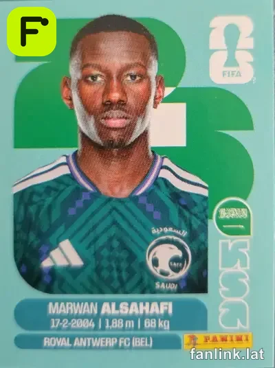 Marwan Alsahafi #KSA15 — Lámina Panini FIFA World Cup 2026