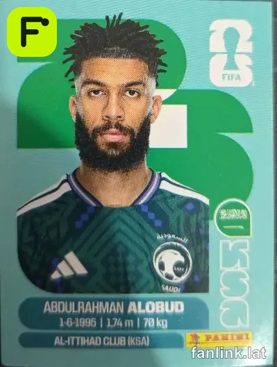 Abdulrahman Al-Aboud #KSA17 — Lámina Panini FIFA World Cup 2026