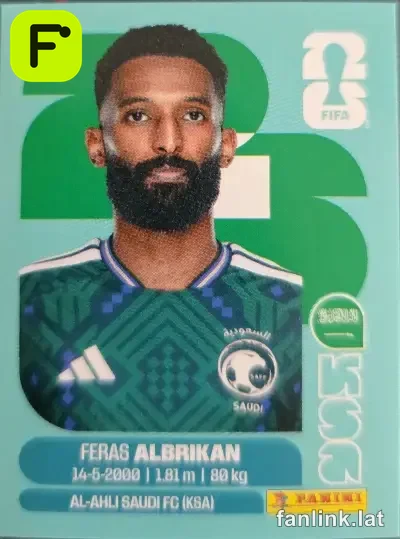 Feras Akbrikan #KSA18 — Lámina Panini FIFA World Cup 2026