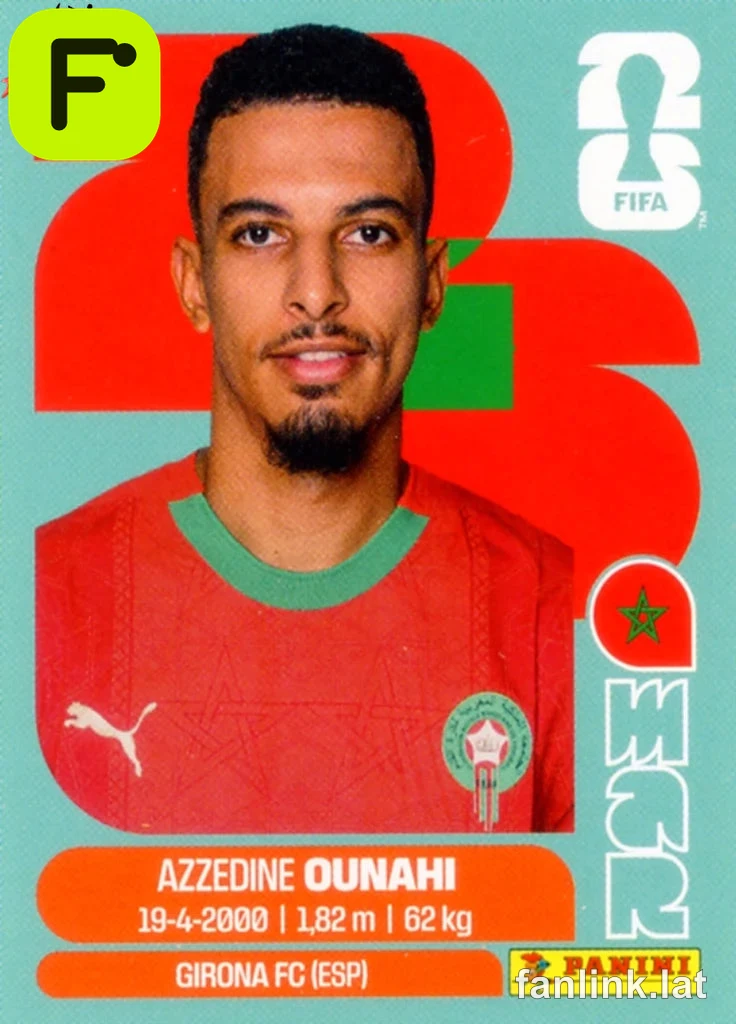 Azzedine Ounahi #MAR11 — Lámina Panini FIFA World Cup 2026