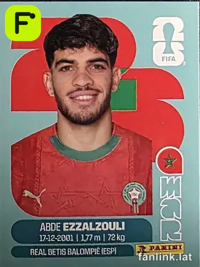 Abde Ezzalzouli #MAR17 — Lámina Panini FIFA World Cup 2026
