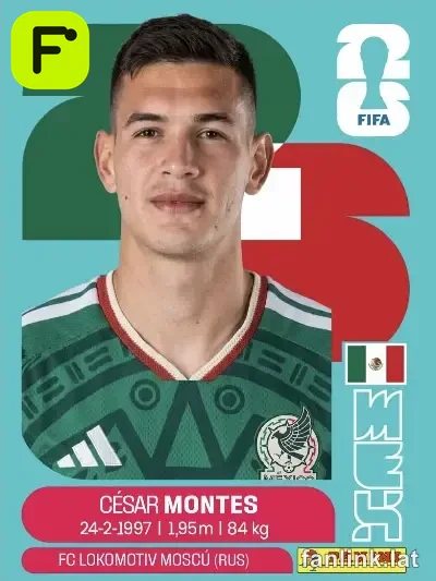Cesar Montes #MEX5 — Lámina Panini FIFA World Cup 2026