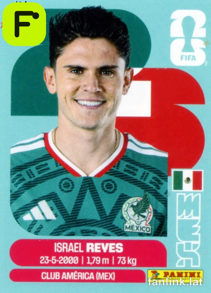 Israel Reyes #MEX7 — Lámina Panini FIFA World Cup 2026
