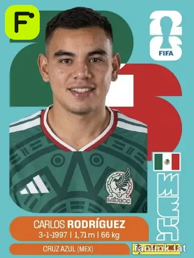Carlos Rodriguez #MEX9 — Lámina Panini FIFA World Cup 2026