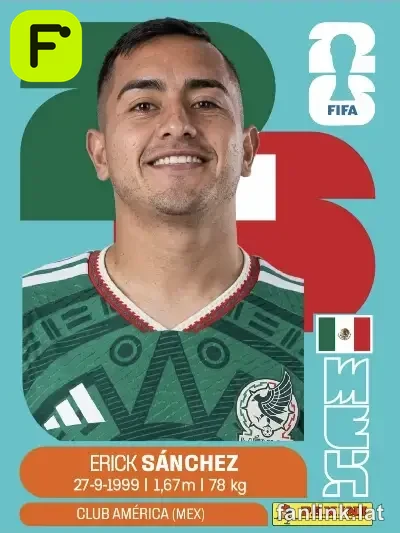 Érick Sánchez #MEX14 — Lámina Panini FIFA World Cup 2026