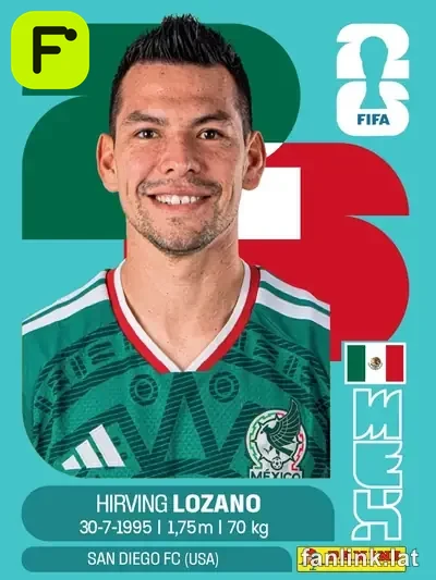 Hirving Lozano #MEX15 — Lámina Panini FIFA World Cup 2026