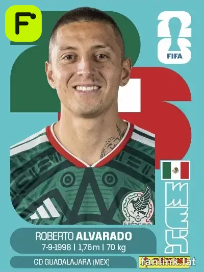 Roberto Alvarado #MEX19 — Lámina Panini FIFA World Cup 2026