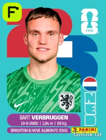 Bart Verbruggen #NED2 — Lámina Panini FIFA World Cup 2026