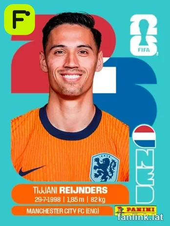 Tijjani Reijnders #NED10 — Lámina Panini FIFA World Cup 2026