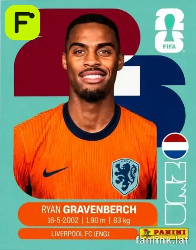 Ryan Gravenberch #NED11 — Lámina Panini FIFA World Cup 2026