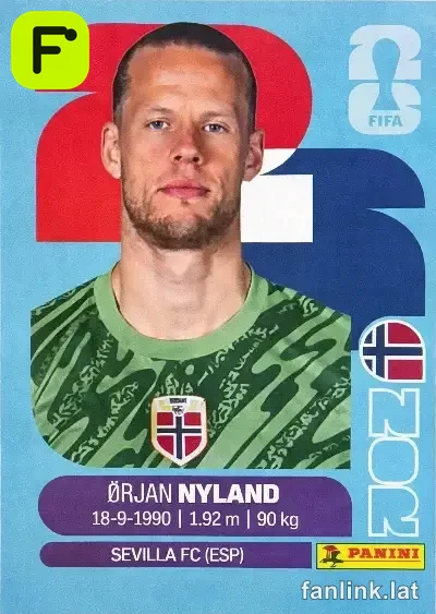 Orjan Nyland #NOR2 — Lámina Panini FIFA World Cup 2026