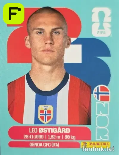 Leo Ostigård #NOR4 — Lámina Panini FIFA World Cup 2026