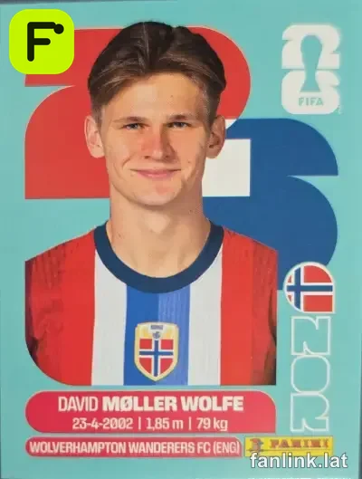 David Møller Wolfe #NOR7 — Lámina Panini FIFA World Cup 2026