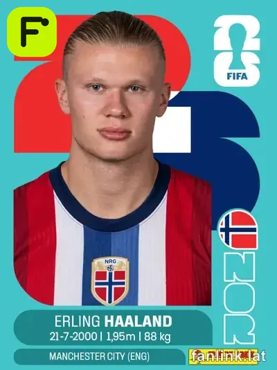 Erling Haaland #NOR15 — Lámina Panini FIFA World Cup 2026