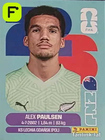 Tim Payne #NZL6 — Lámina Panini FIFA World Cup 2026