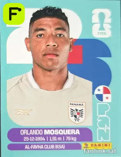 Orlando Mosquera #PAN2 — Lámina Panini FIFA World Cup 2026