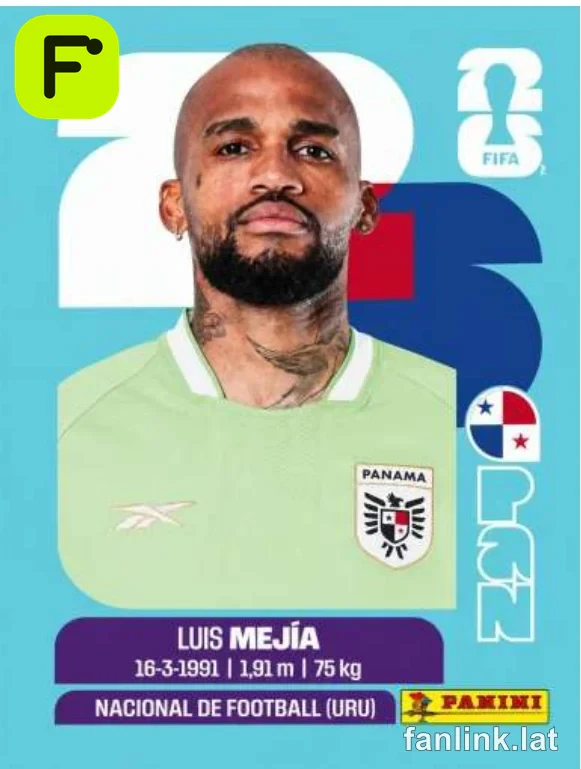 Luis Mejia #PAN3 — Lámina Panini FIFA World Cup 2026